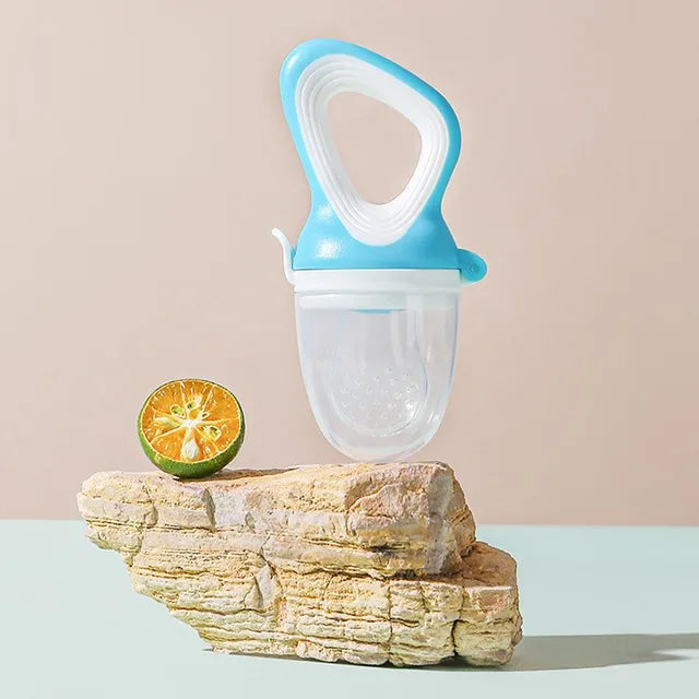 Silicone Baby Fruit Feeder - Fresh & Hard Food Nibbler for Healthy Babies.